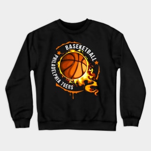 Graphic Basketball Name Philadelphia Classic Styles Team Crewneck Sweatshirt